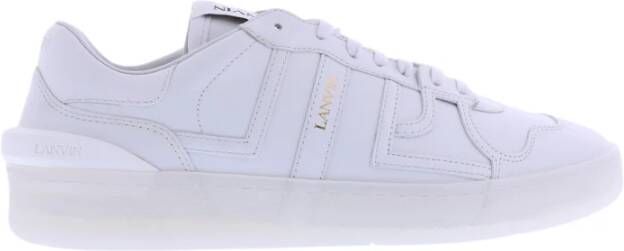 Lanvin Klei lage top sneakers , Wit, Unisex