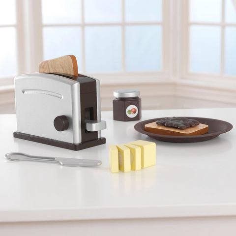 KidKraft ® Kinder toaster Toasterset(11 dlg.)met beweegbare toastergreep(set, 11 delig )