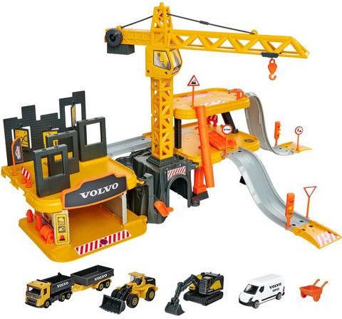 majORETTE Speelgebouw Bouwplaats Creatix + 5 Vehicles