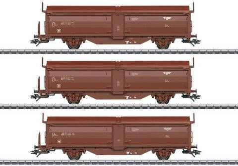 Märklin Goederenwagon Schuifdak -/schuifwandwagen set Tbis 47302
