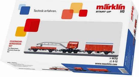 Märklin Modelspoorbaan startpakket start up brandweer bergkraanset 44752