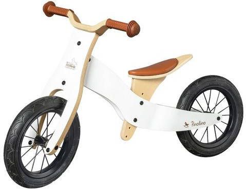 Pinolino ® Loopfiets Oskar wit/naturel om te bouwen tot leren lopen driewieler