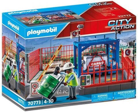 Playmobil ® Constructie speelset Goederenmagazijn(70773 ), City Action Made in Germany(61 stuks )