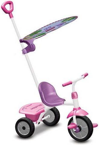 smarTrike ® Driewieler Fisher Price Baby Trike Glee Plus lila pink met vrijloopkoppeling