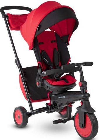 smarTrike ® Driewieler SmarTfold STR7, rood met verstelbaar zonnedak
