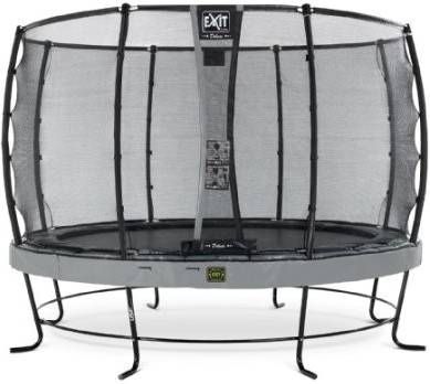 EXIT Toys Exit Elegant Premium Trampoline Met Veiligheidsnet Rond Deluxe 427 Cm Grijs
