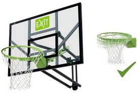 EXIT TOYS EXIT Galaxy Basket aan de muur bevestigde ballenhoepel met dunkring groen/zwar