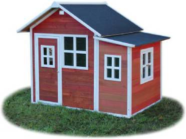 EXIT TOYS EXIT Loft 150 houten speelhuis rood