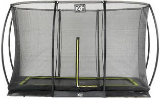 EXIT Toys Exit Silhouette Verlaagde Trampoline Met Veiligheidsnet Rechthoekig 244 X 366 Cm Zwart