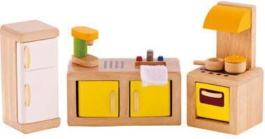 Hape Poppenhuismeubelen Keuken(7 delig )