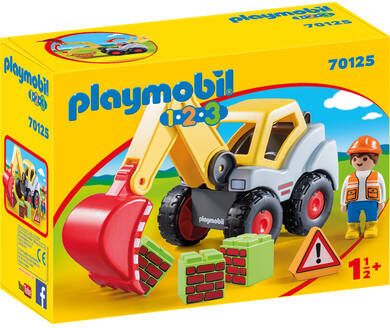 Playmobil ® Constructie speelset Graaflader(70125 ), 123 Gemaakt in Europa
