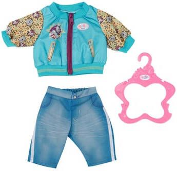 Baby Born Poppenkleding Outfit met jas, 43 cm met kleerhanger