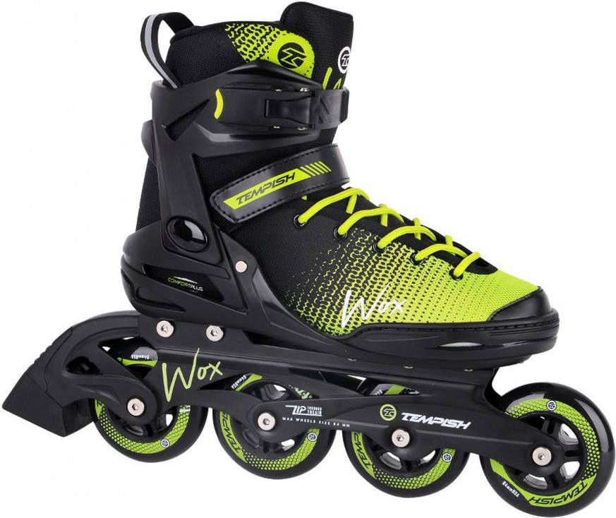Tempish Inlineskates Wox 84 Mm Polyurethaan 85a Zwart/groen Mt 41