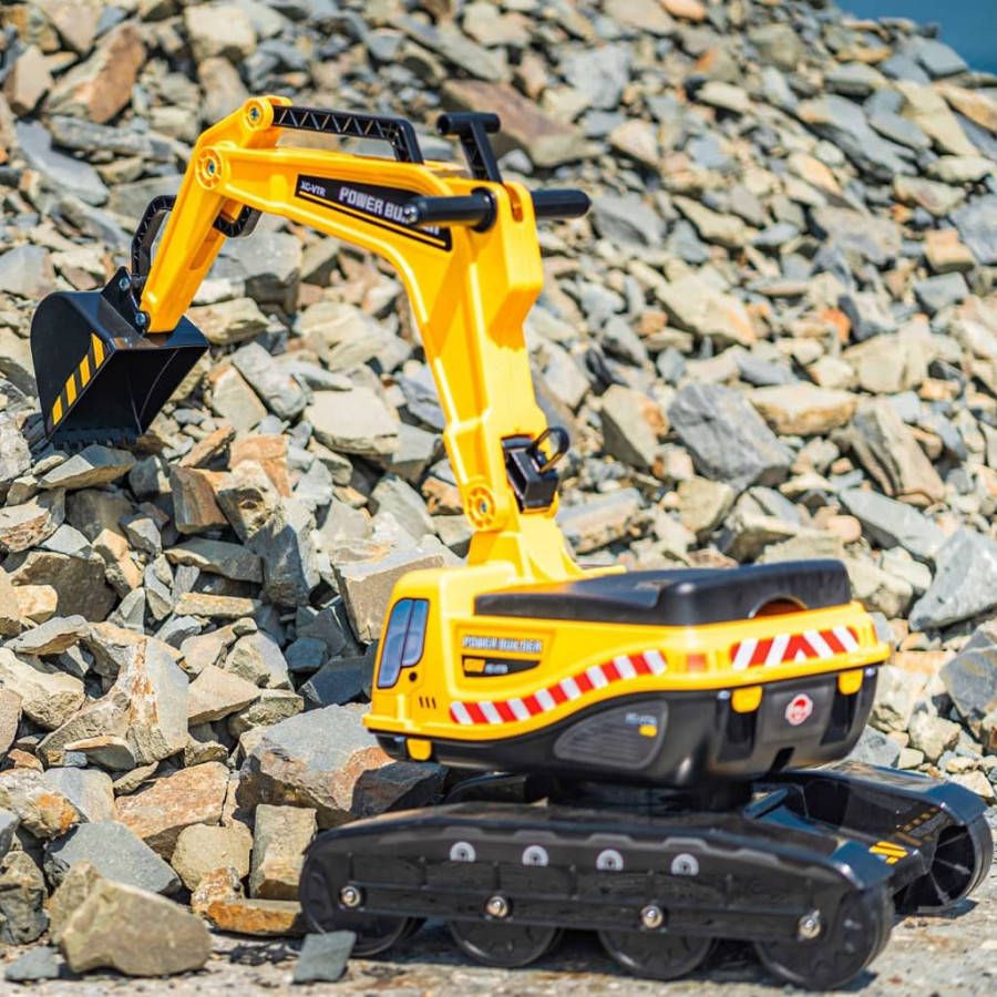 Falk Speelgoedgraafmachine Power Builder geel