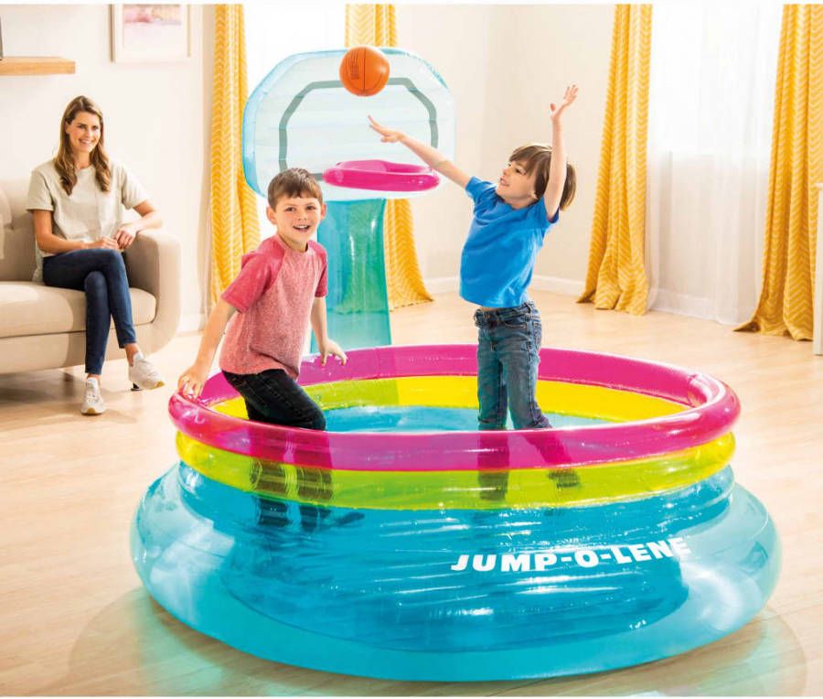 Intex Kids Springkussen Jump O Lene basketbal PVC