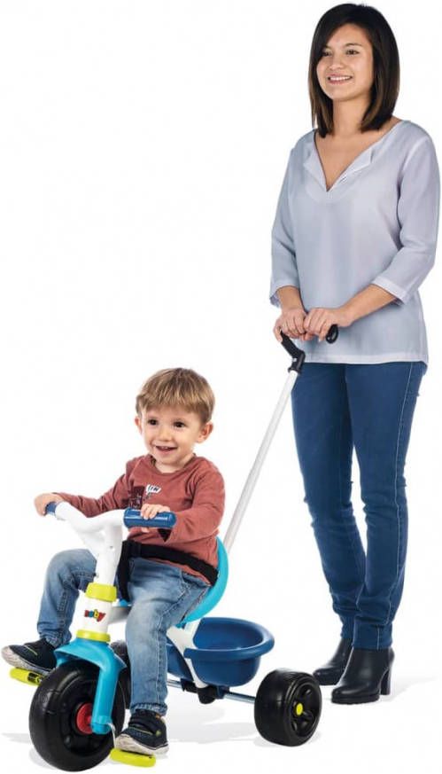 Smoby Babydriewieler Be Fun 2 in 1 blauw