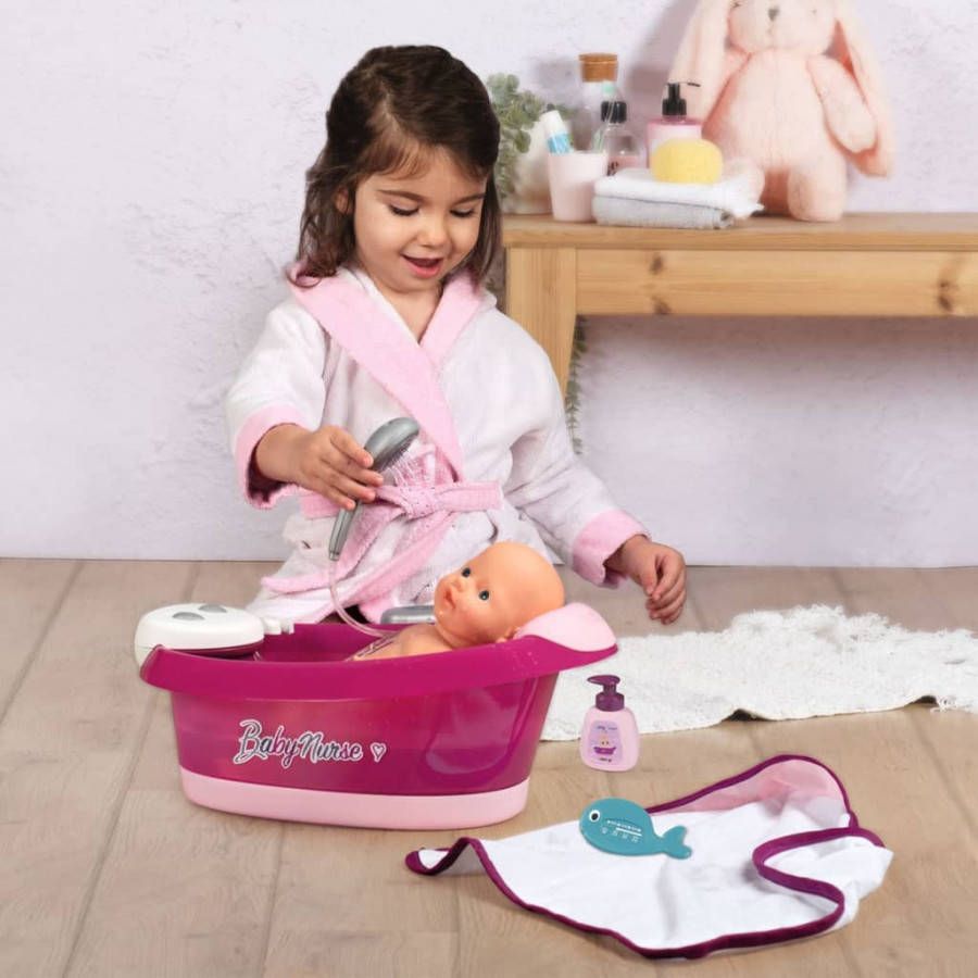 Smoby Babypoppenbadje 2 in 1 met accessoires