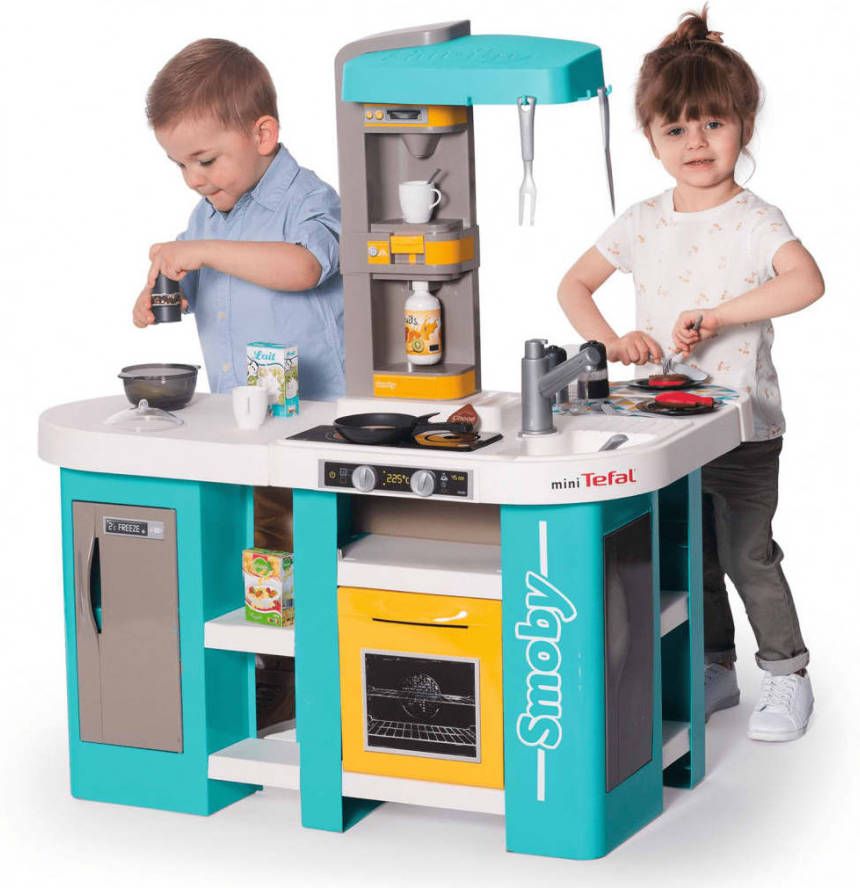 Smoby Speelkeuken Tefal Bubble XL 85x61, 5x99 cm blauw