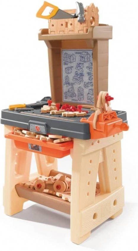 Step2 Speelgoedwerkbank Real Projects Werkbank Voor Kinderen Incl. 65 delige Accessoire set