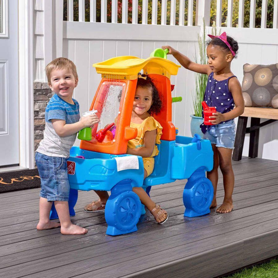 Step2 Car Wash Splash Center Waterspeelgoed In Auto Thema Watertafel Van Kunststof Voor Kinderen Met 13 Accessoires