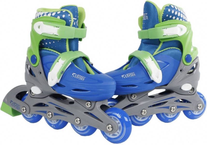 Street Rider Inline Skates Hardboot Blauw Verstelbaar- 29 Abec 7