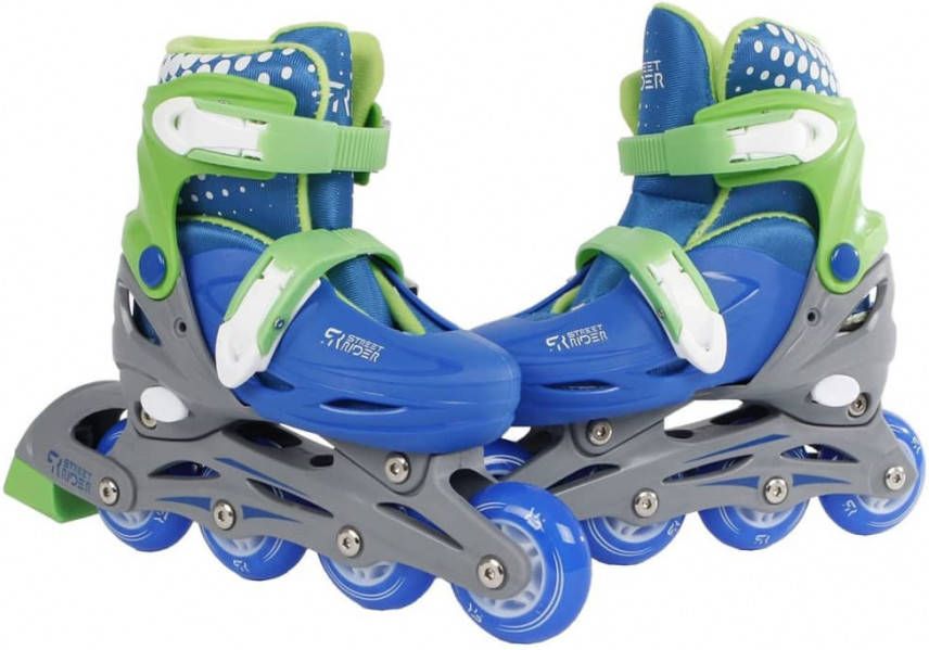 Street Rider Inline Skates Hardboot Blauw Verstelbaar- 33 Abec 7