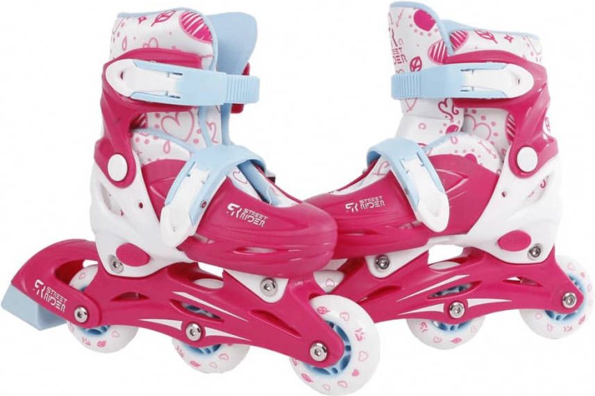 Street Rider Inline Skates Hardboot Roze Verstelbaar- 33 Abec 7