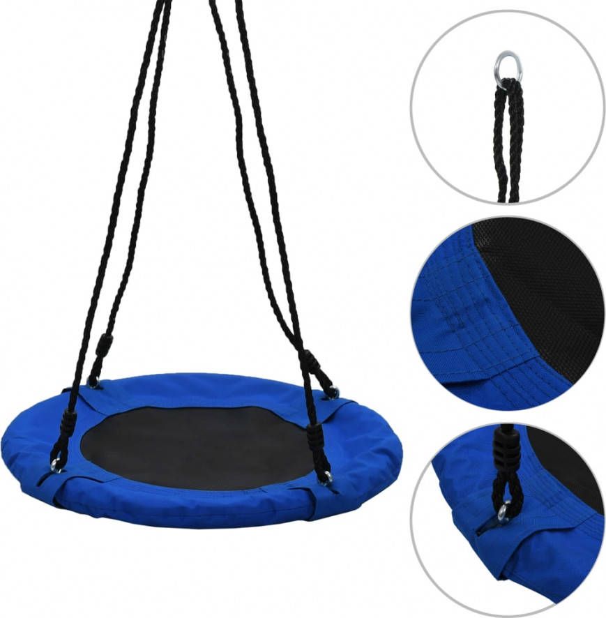 VIDAXL Schommel 100 kg 60 cm blauw