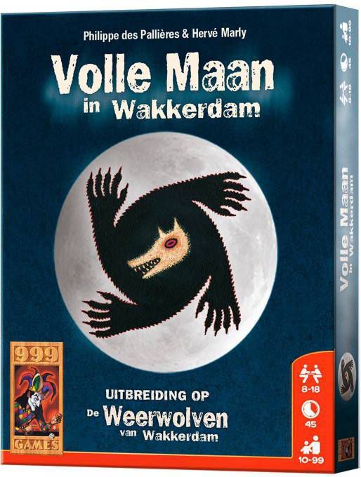 999 Games De Weerwolven van Wakkerdam: Volle Maan in Wakkerdam kaartspel