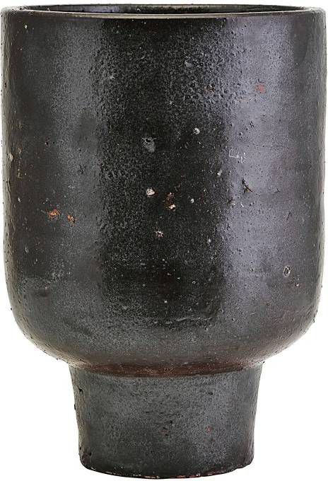 House Doctor HR0412 Bloempot Artist ø22xH32cm Klei Zwart